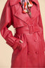 HAILEY Trench Rojo