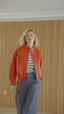Bomber trenzada FOSTER Blanco Naranja